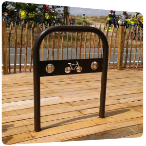 mobilier urbain support velo peinture ile de re