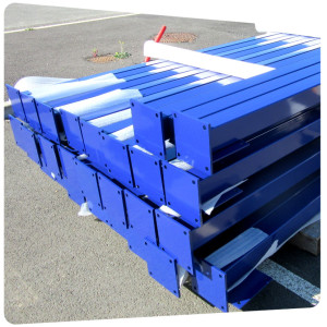 pieces industrielles bleu brillant thermolaquage la rochelle 17