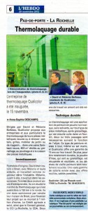 QUALICOLOR dans L'Hebdo de Charente Maritime