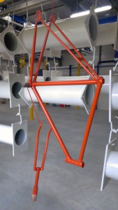 cadre fourche velo laqué