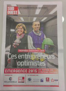 EMERGENCE CCI LA ROCHELLE 2015 QUALICOLOR en UNE de SUD OUEST