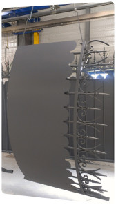 portail acier galvanisé cloture thermolaquage sur acier galvanise 16 17 79 la rochelle 