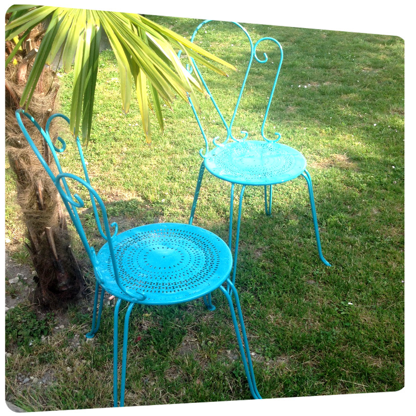 chaises de jardin metallique turquoise exterieur la rochelle thermolaquage 17