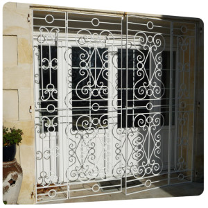 Grille fer forge galvanise peinture thermolaquage charente maritime