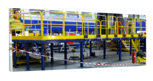 plateforme industrielle metallique thermolaquée