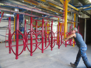 thermolaquage arceaux vélo supports métalliques acier galvanisé nouvelle aquitaine