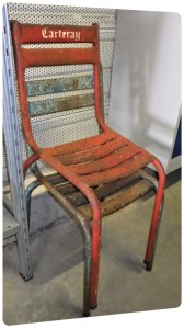 chaise objet chaise metal recup fer renovation couleur repeindre charente maritime