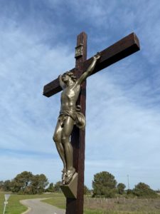 renovation christ fonte ile de re peinture plastification bronze bord de mer