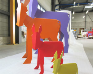 ane acier galva multicolor objet deco nouvelle aquitaine