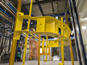 equipement industriel airbus 3d grosse piece jaune peinture la rochelle
