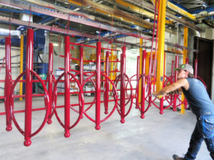 serie arceaux velo acier couleur rouge anticorrosion nouvelle aquitaine