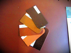 teinte rouille plaquette temoin couleur