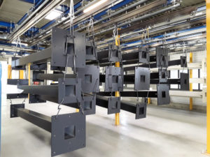 peindre poteaux ombriere parking structure metallique qualicolor nouvelle aquitaine deux sevres